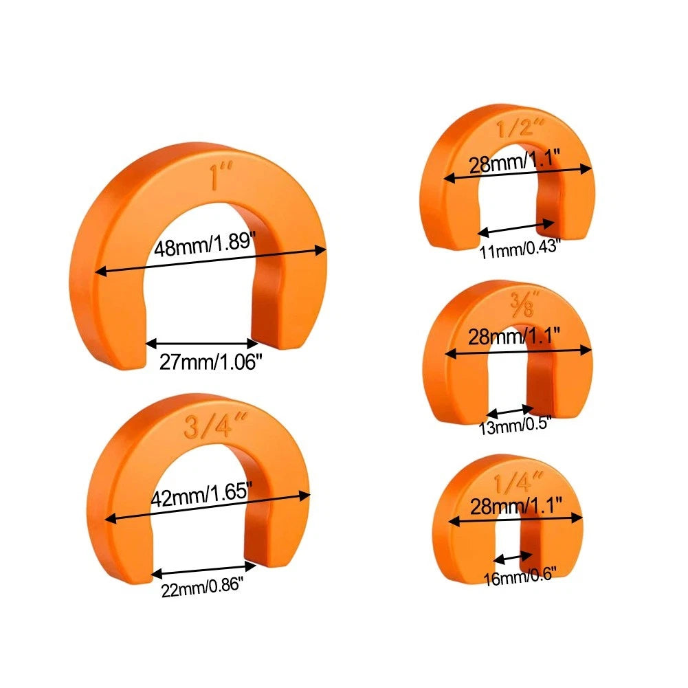 Disconnect Clip Tools Set of 5 for Push Fit Removal (1/4 to 1 Inch)