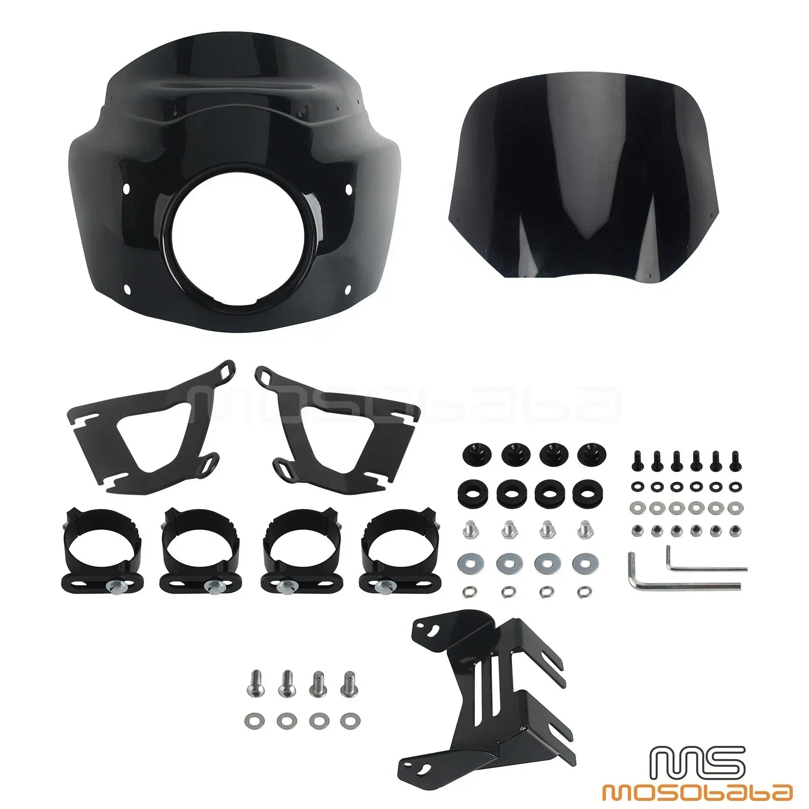 Headlight Fairing & Windshield Kit for Harley Softail Fat Bob 114 (18-24)