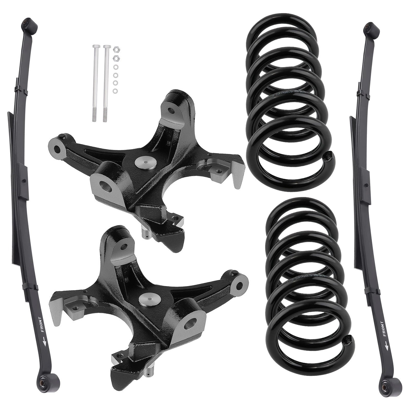 5" Front 4" Rear Drop Springs Kit for Chevy C-1500 2WD (1988–1998)