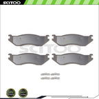 4x Ceramic Brake Pads for Dodge Ram 1500, Durango (2002–2023)