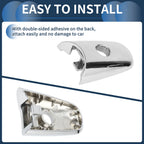 Door Handle Cover Front Left No. 806461BA0A for Infiniti QX60 (2014–2019) Silver Tone