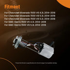 Electric Fuel Pump w/ Sending Unit for GMC Sierra, Chevy Silverado 1500 (2014–2018)