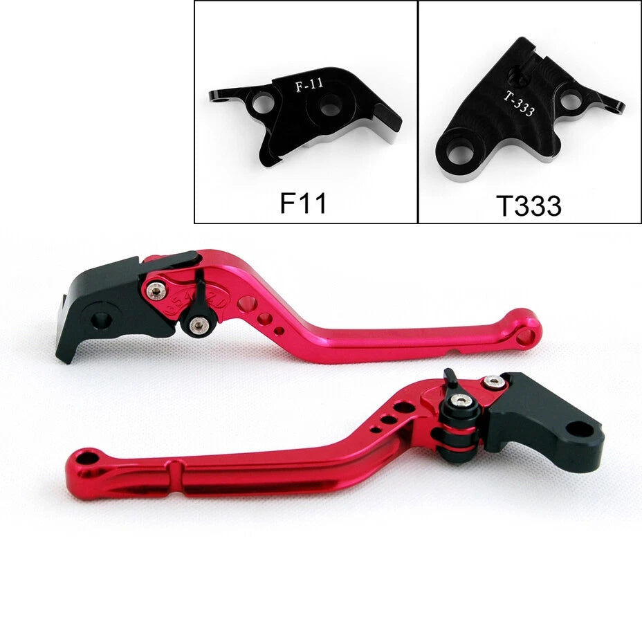 Long Brake Clutch Levers for Speed Triple Daytona 675 R (2011–2014) Red T9