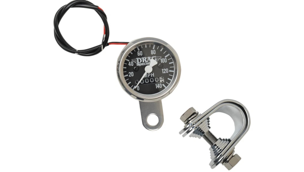Mini Mechanical Speedometer 1 7/8in for Harley (1" to 1-1/4")