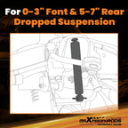 3" Front 5" Rear Drop Shock for Chevy Silverado 1500 GMC Sierra 1500 (2007–2018)