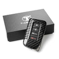 Car Remote Key Fob Cover Case for Lexus GS350 IS350 (2014–2017) Carbon Fiber Black