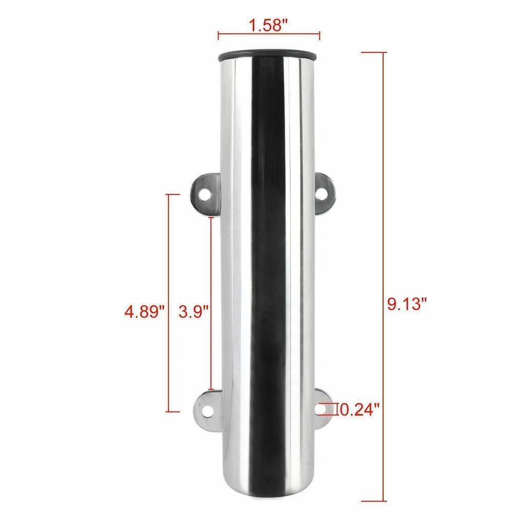 4X Boat Fishing Rod Holder with Weld Brackets for Side Mounting