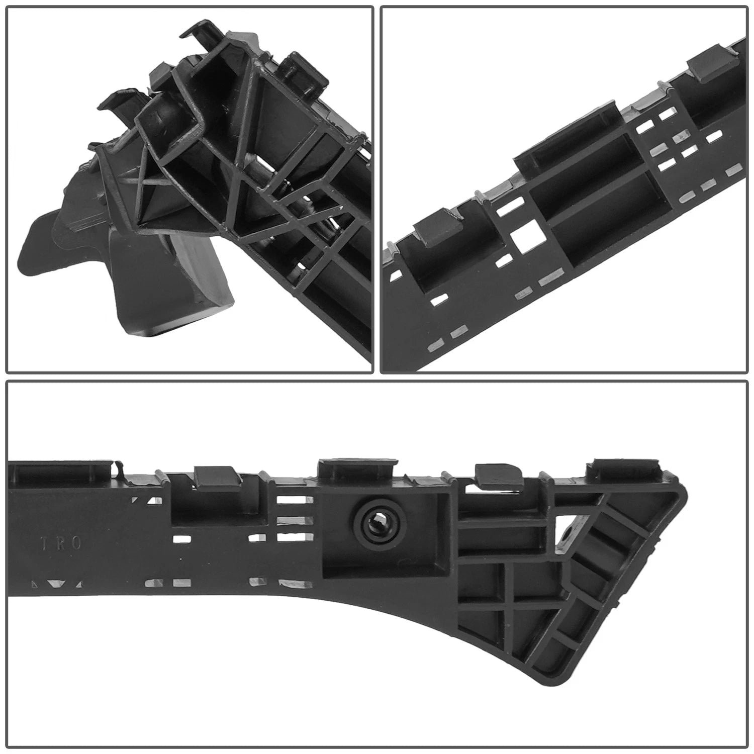 Rear Bumper Cover Support for Honda Civic Sedan (2013–2015) Right, Black