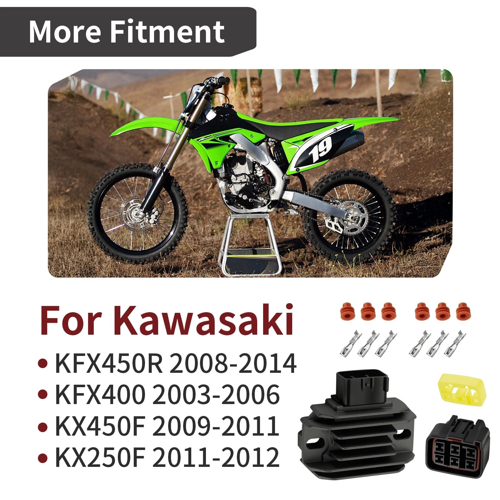 Voltage Regulator 21066-0042 21066-S004 for Kawasaki KFX400 (2003–2006)