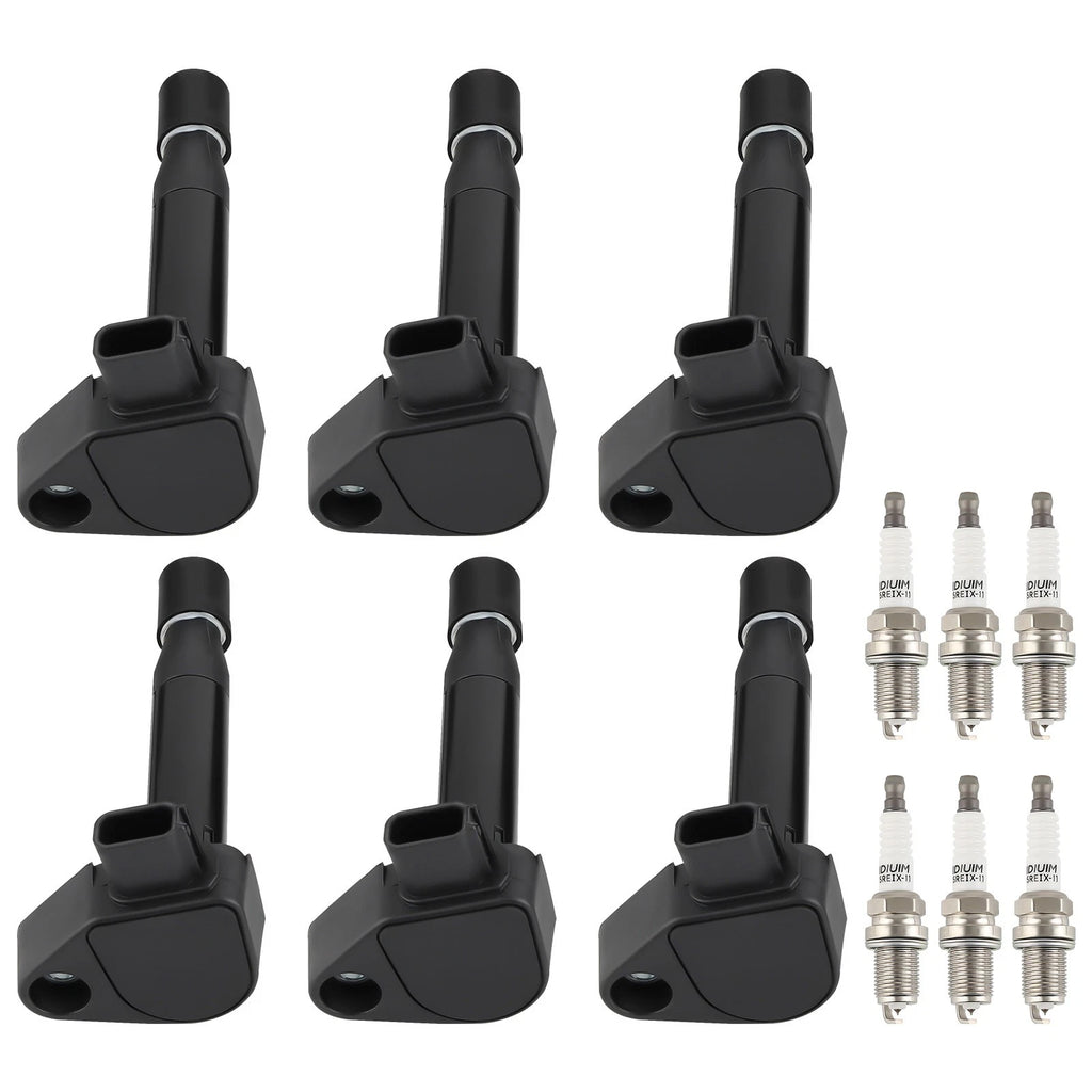 6X Ignition Coil & Spark Plug Pack for Honda Odyssey Accord Acura CL TL (1995–2006) UF242