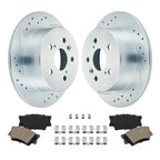 Ceramic Brake Pads and Rear Brake Rotors for Toyota Camry (2007–2011)