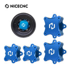 Set of 2 Wheel Hub Spacers Kit for Yamaha YFZ450 (2006–2009, 2012–2013) Blue