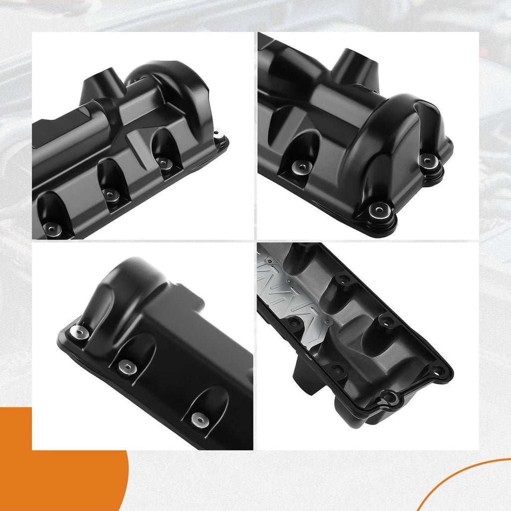 2X Aluminum Valve Cover for Ford E-150 E-250 F-150 4.6L V8 (2006–2014)