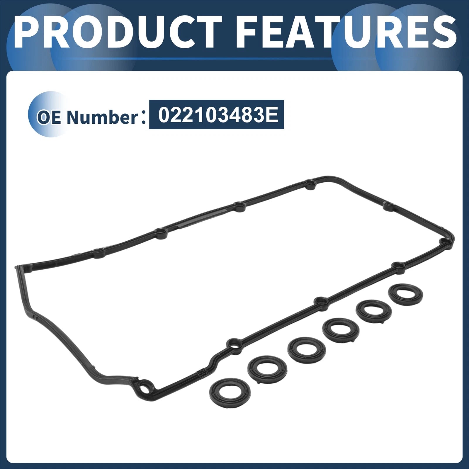 Valve Cover Gasket Set No. 022103483E for Volkswagen Transporter (2003–2009)