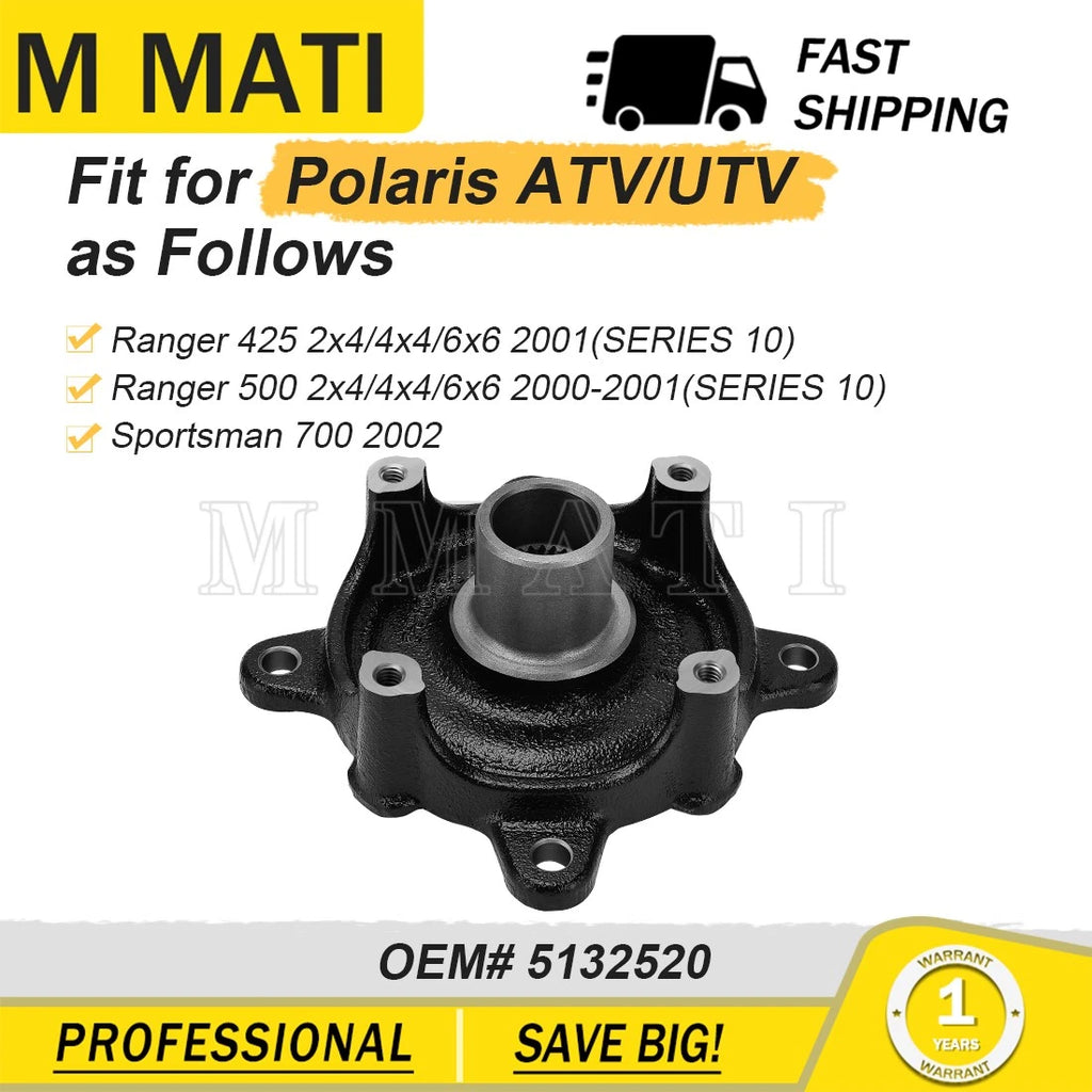 2X Rear Wheel Hub 5132520 for Polaris Ranger 425 2x4 (2001)