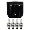 Set of 4 Bosch Ignition Coils & NGK V-Power Spark Plugs for Golf Jetta Accent Sentra