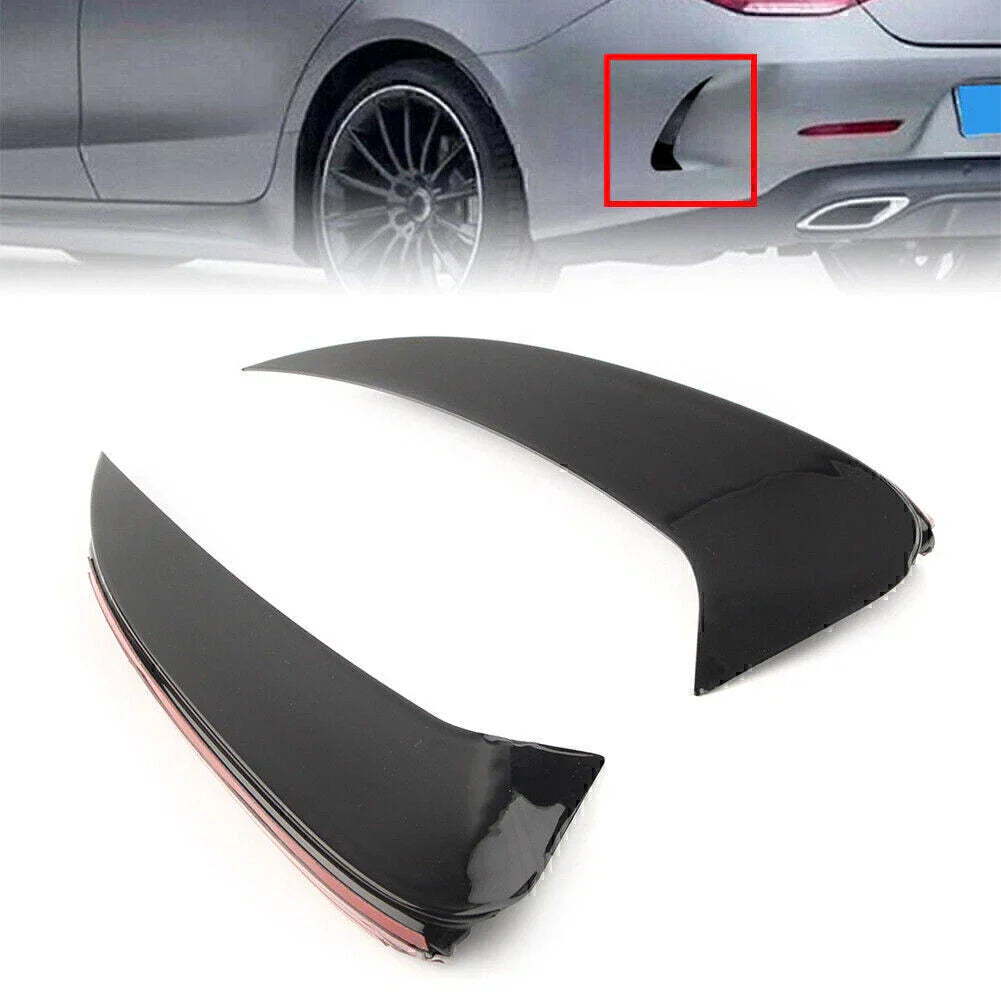 Rear Bumper Splitters for Mercedes C257 CLS450 CLS53AMG (2018-2020) Black