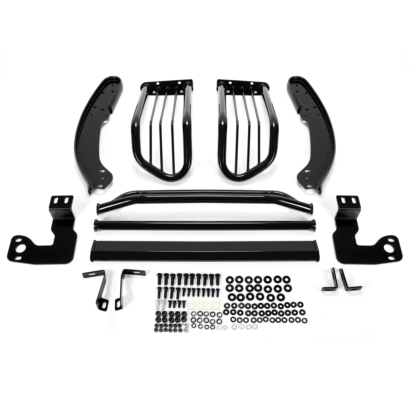 Black Steel Front Grill Brush Bumper Guard for Dodge Dakota (1997-2004)