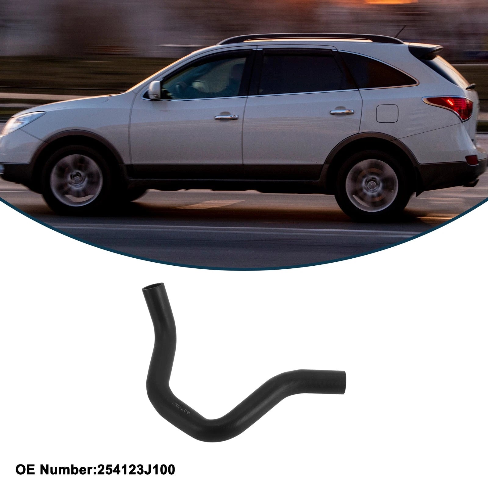 Radiator Hose No. 254123J100 for Hyundai Veracruz 3.8L (2007–2012) Rubber