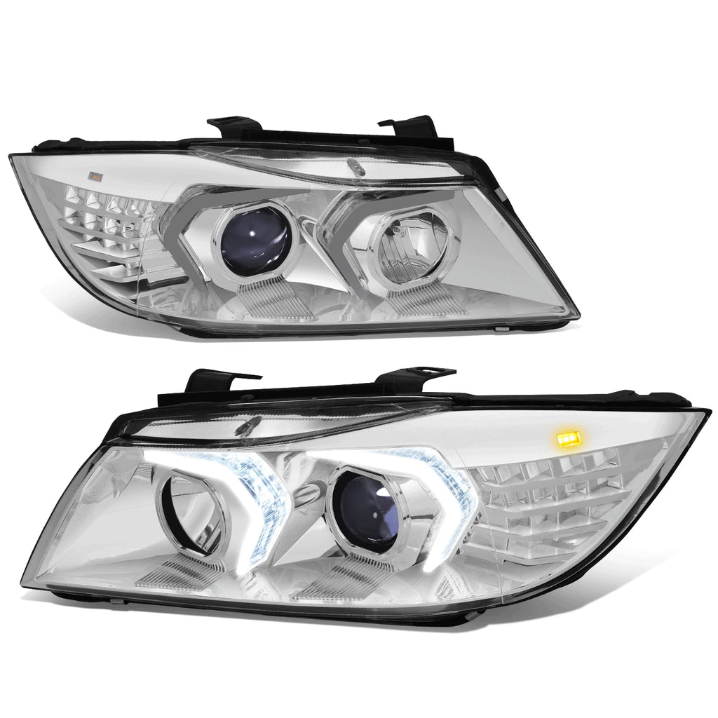 LED Swoosh-Halo Projector Switchback Headlight for BMW 3-Series (2009–2012)