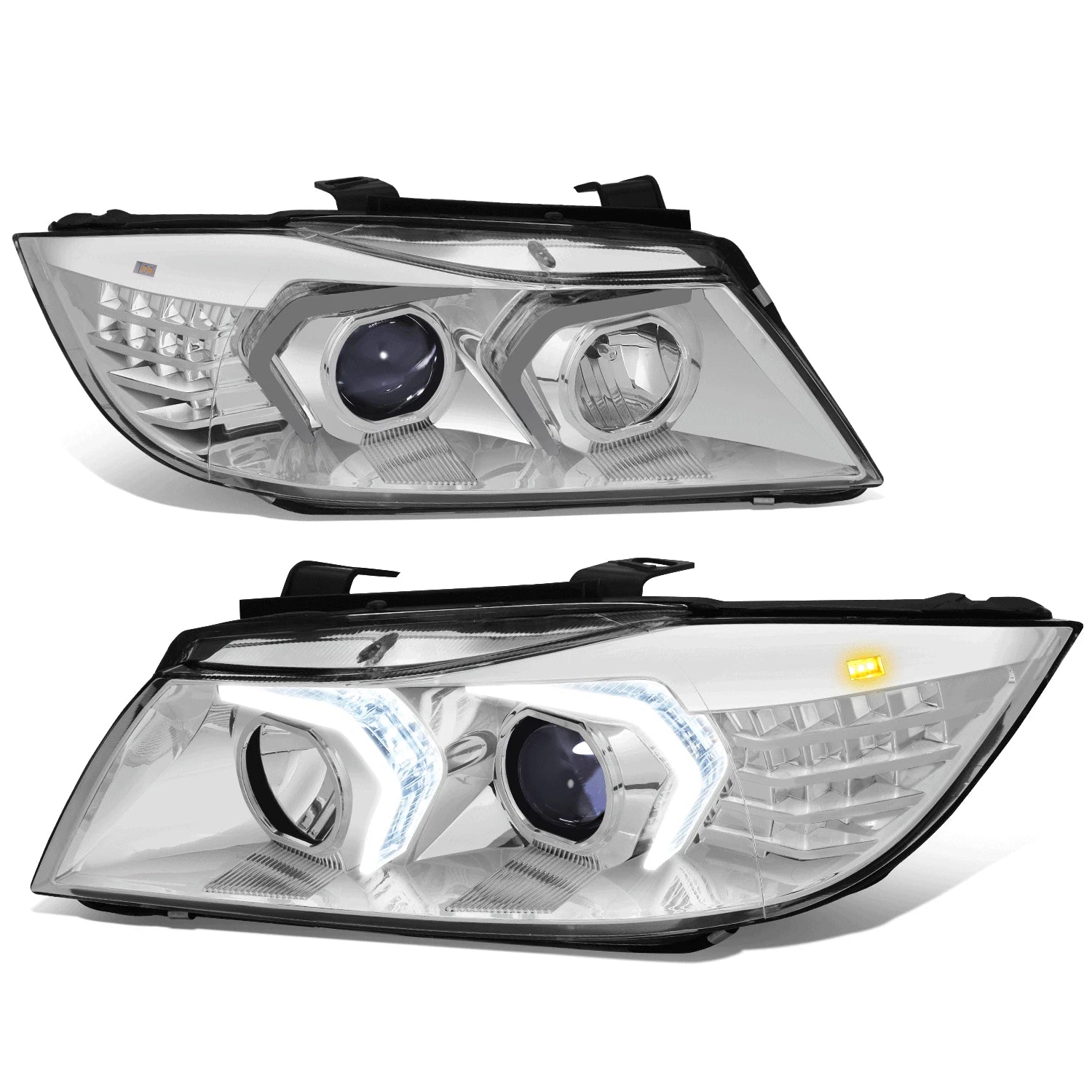 LED Swoosh-Halo Projector Switchback Headlight for BMW 3-Series (2009–2012)