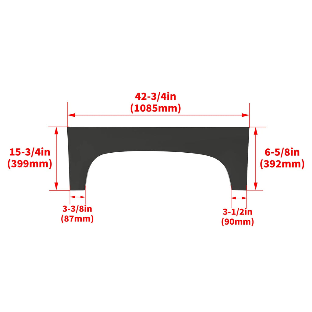 Set of 2 Rear Upper Wheel Arch Repair Panels for Chevy Silverado 1500 (2007–2014)