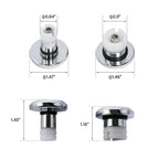 Chrome Front Axle Nut Covers Bolt Kit for Harley Pan America RA1250 (2021–2026)