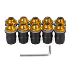 10 Pack Wind Screen Shield Kit for Motorcycle (M5x16mm Screw Bolt Washers)