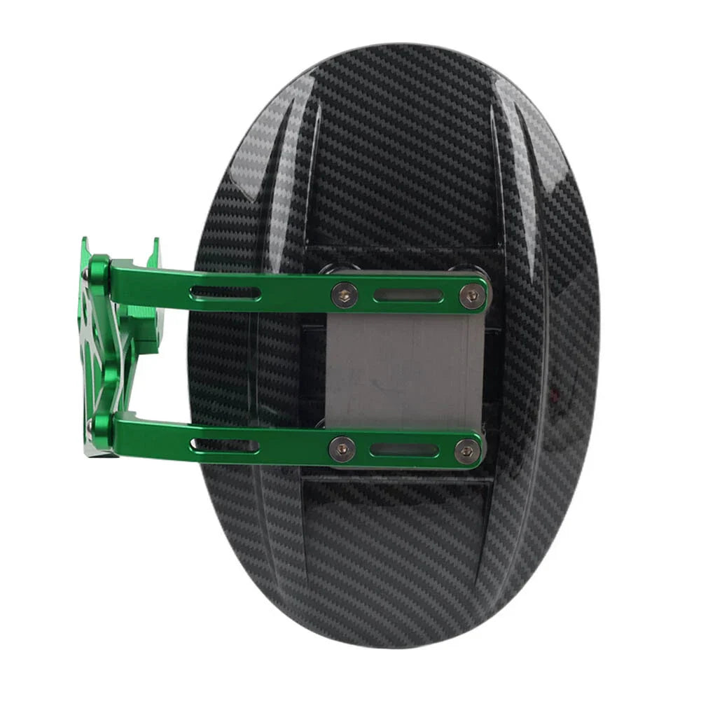 Green Carbon Fiber Rear Splash Mudguard w/Bracket for KAWASAKI Z1000/SX (14-20)