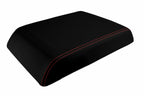 Console Lid Armrest Cover for Hummer H2 (2005–2007) Carbon Fiber Red Stitch