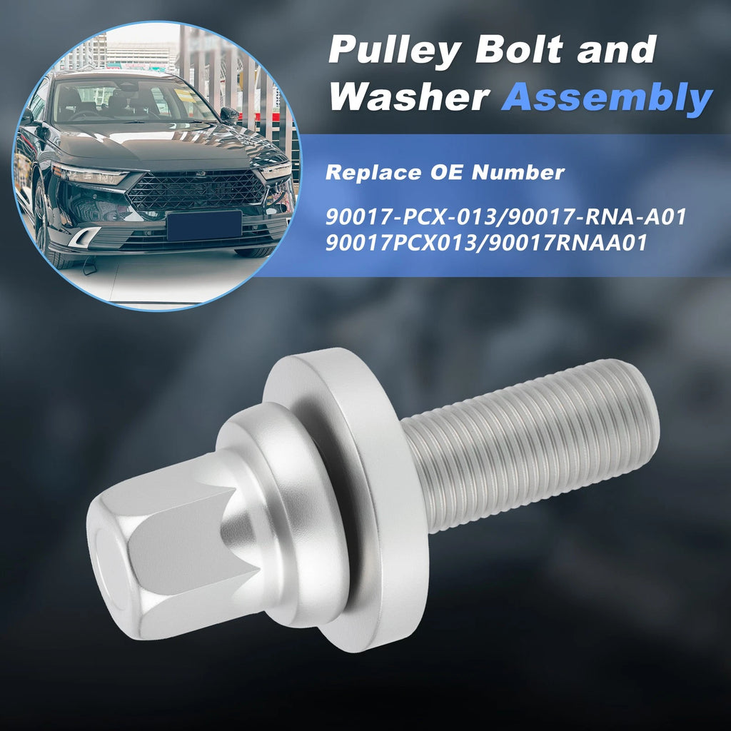 Crankshaft Pulley Bolt and Washer for Honda Accord CRV Civic (2003–2011)