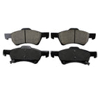 Set of 4 Akebono ProAct Front Ceramic Disc Brake Pads for Town & Country (2008–2016)
