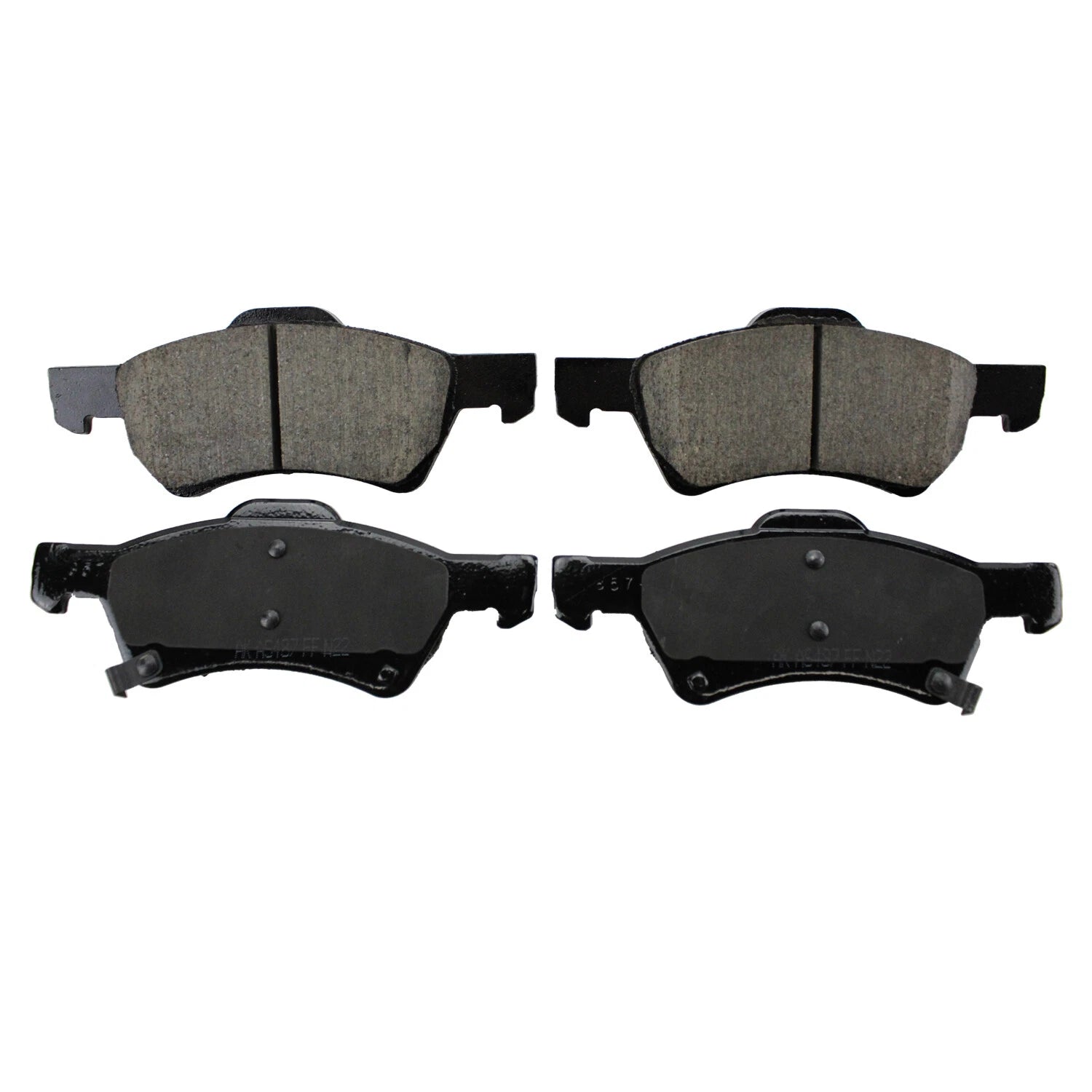 Set of 4 Akebono ProAct Front Ceramic Disc Brake Pads for Town & Country (2008–2016)