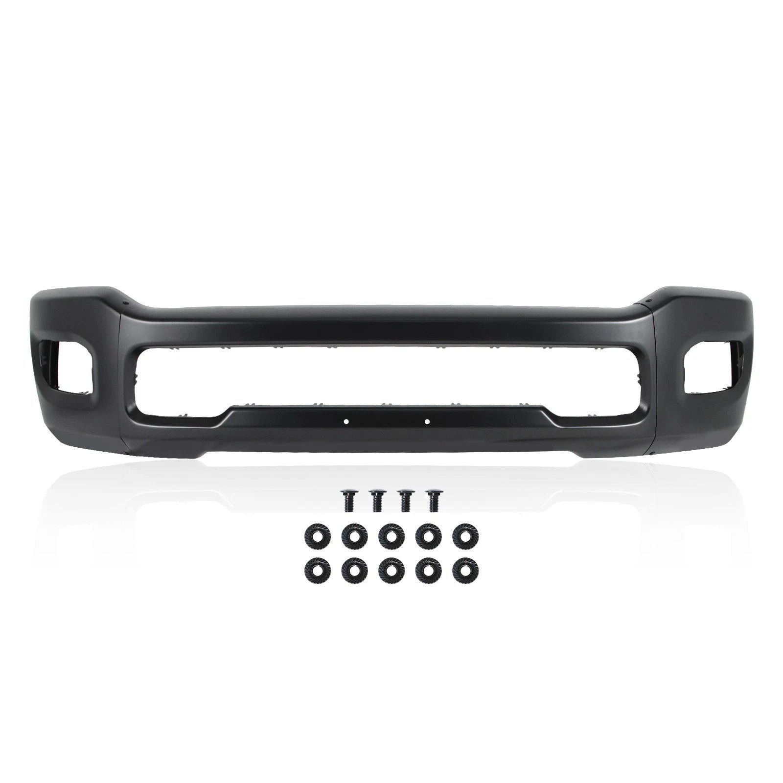 Black Steel Front Bumper Face Bar for RAM 2500 3500 (2019–2024)
