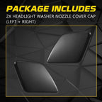 Set of 2 Headlight Washer Cover Caps for Volvo XC90 (2007–2014)
