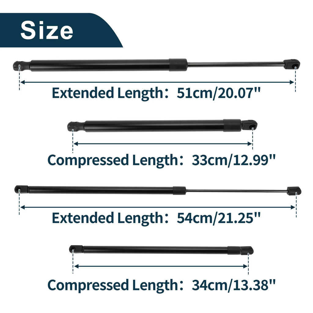Tailgate & Rear Window Glass Lift Supports Struts No. 15093450 for Buick Rainier (2004–2007)