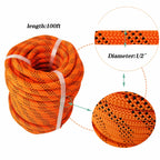 Double Braid Rope for Heavy-Duty Use (100ft, 1/2", 6180lbs Strength)