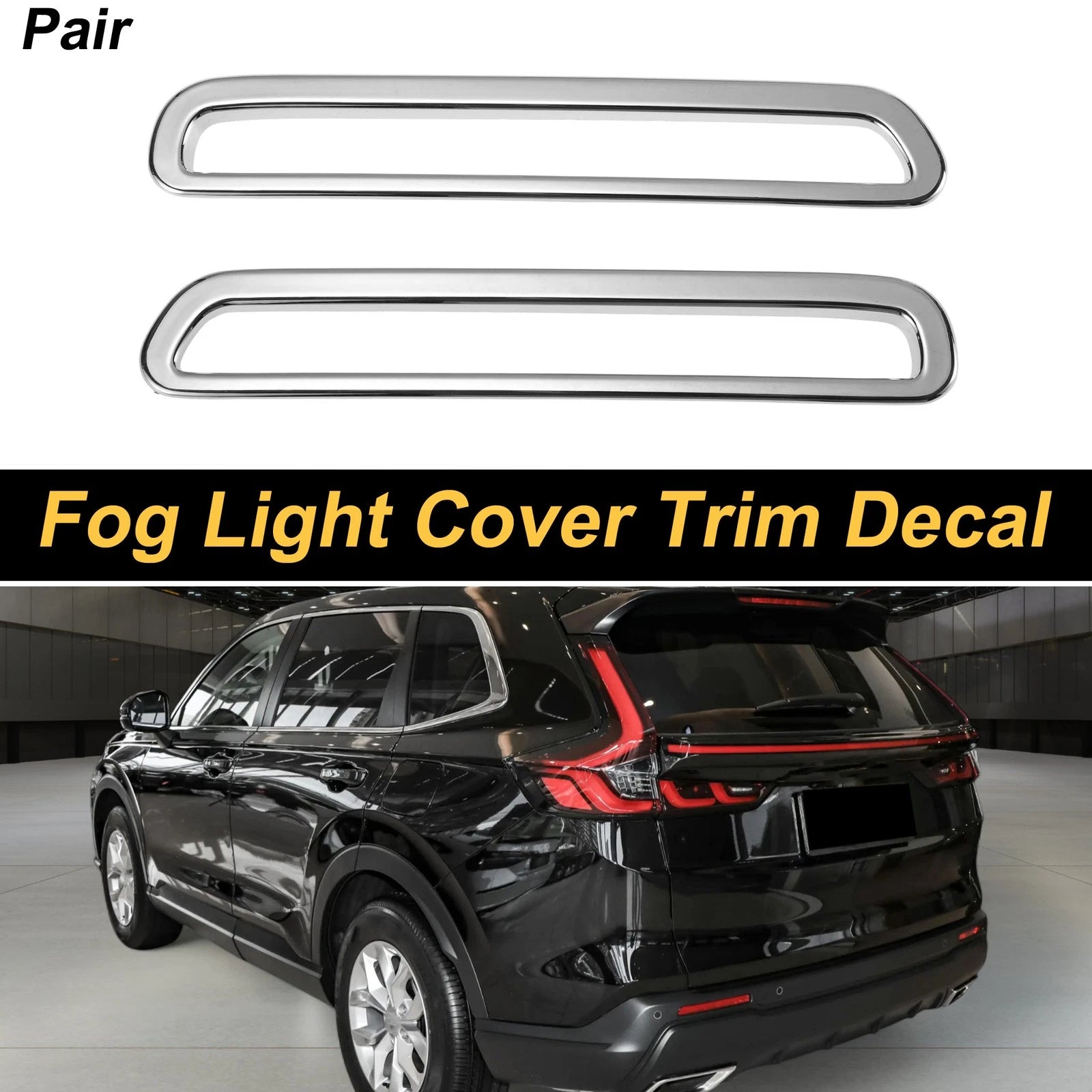 Set of 2 Rear Left & Right Fog Light Cover Trim for Honda CR-V (2023–2024)