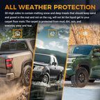 Set of 3 All Weather Floor Mats for Nissan Frontier Crew Cab (2022–2025)