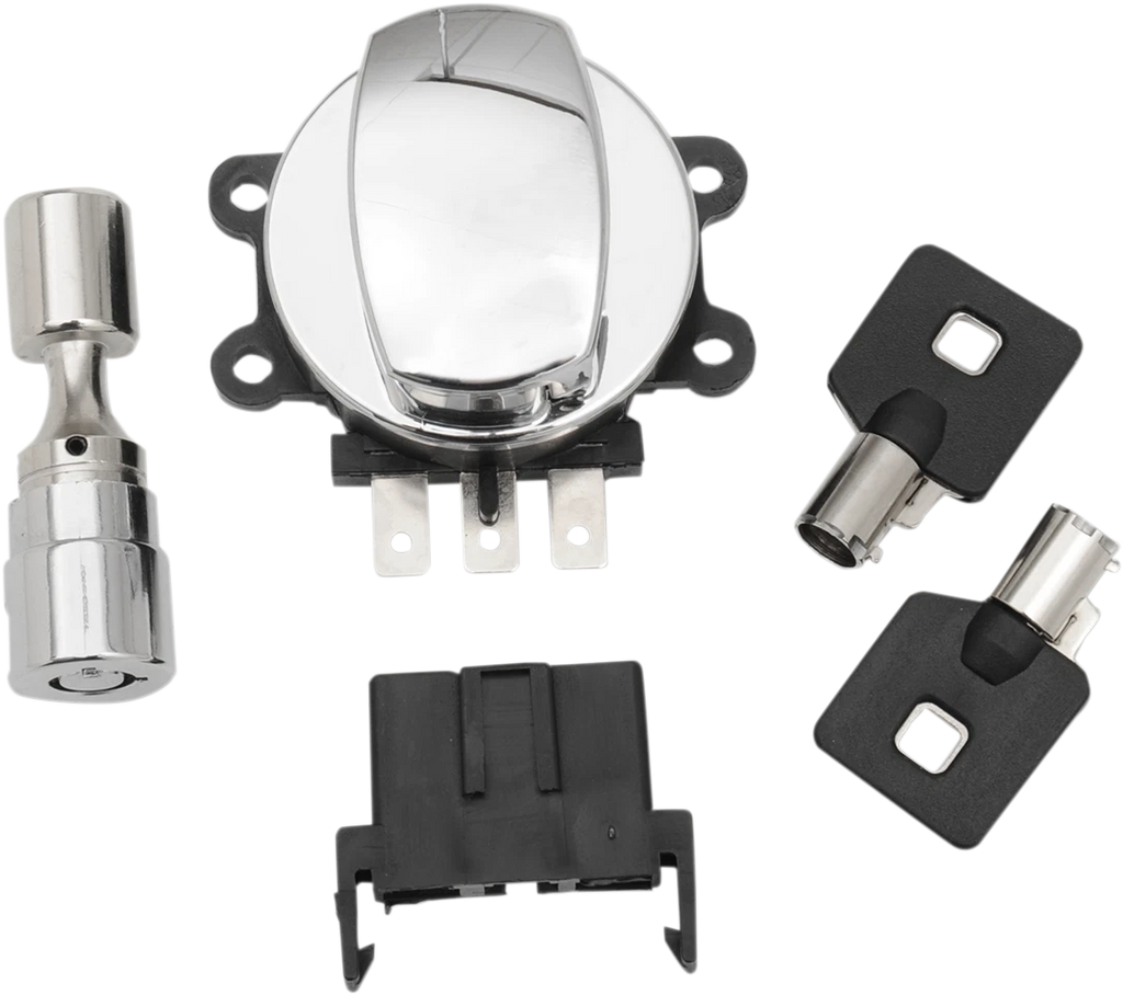 Side Hinge Ignition Switch with Fork Lock for Harley Davidson (21-0209K)