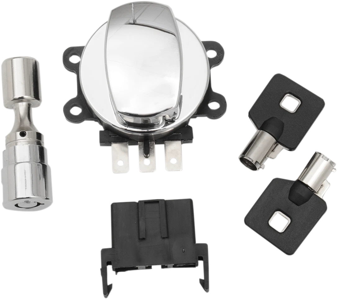 Side Hinge Ignition Switch with Fork Lock for Harley Davidson (21-0209K)