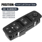 Car Window Switch Button Panel for Ram 5500 (2010–2023) 68231805AA