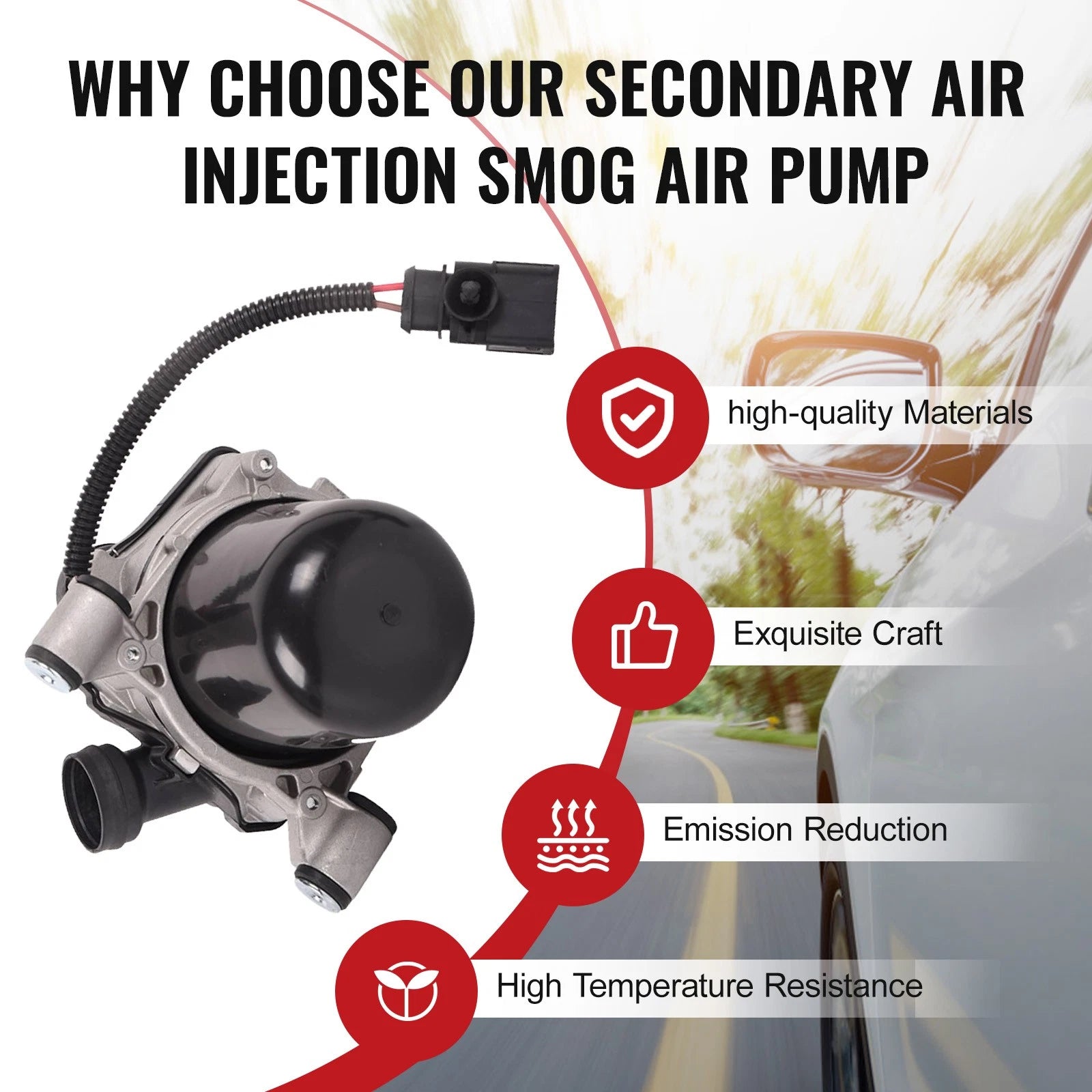 Secondary Air Injection Smog Pump for Porsche 911 (2005–2009)