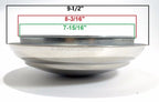 Stainless Hubcaps with Ford Logo Script for 1946 Ford Passenger Car (Set of 5)