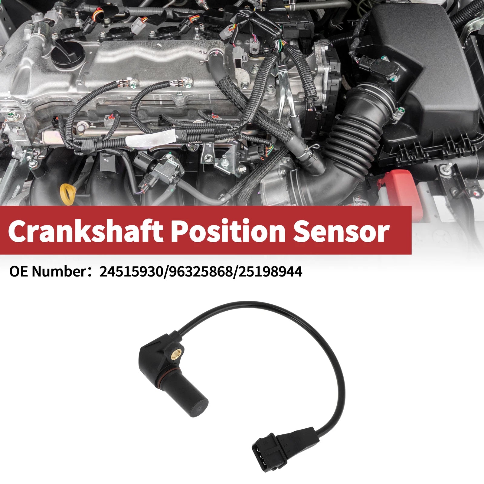 Crankshaft Position Sensor for Chevrolet Spark (2005–2010) No. 24515930