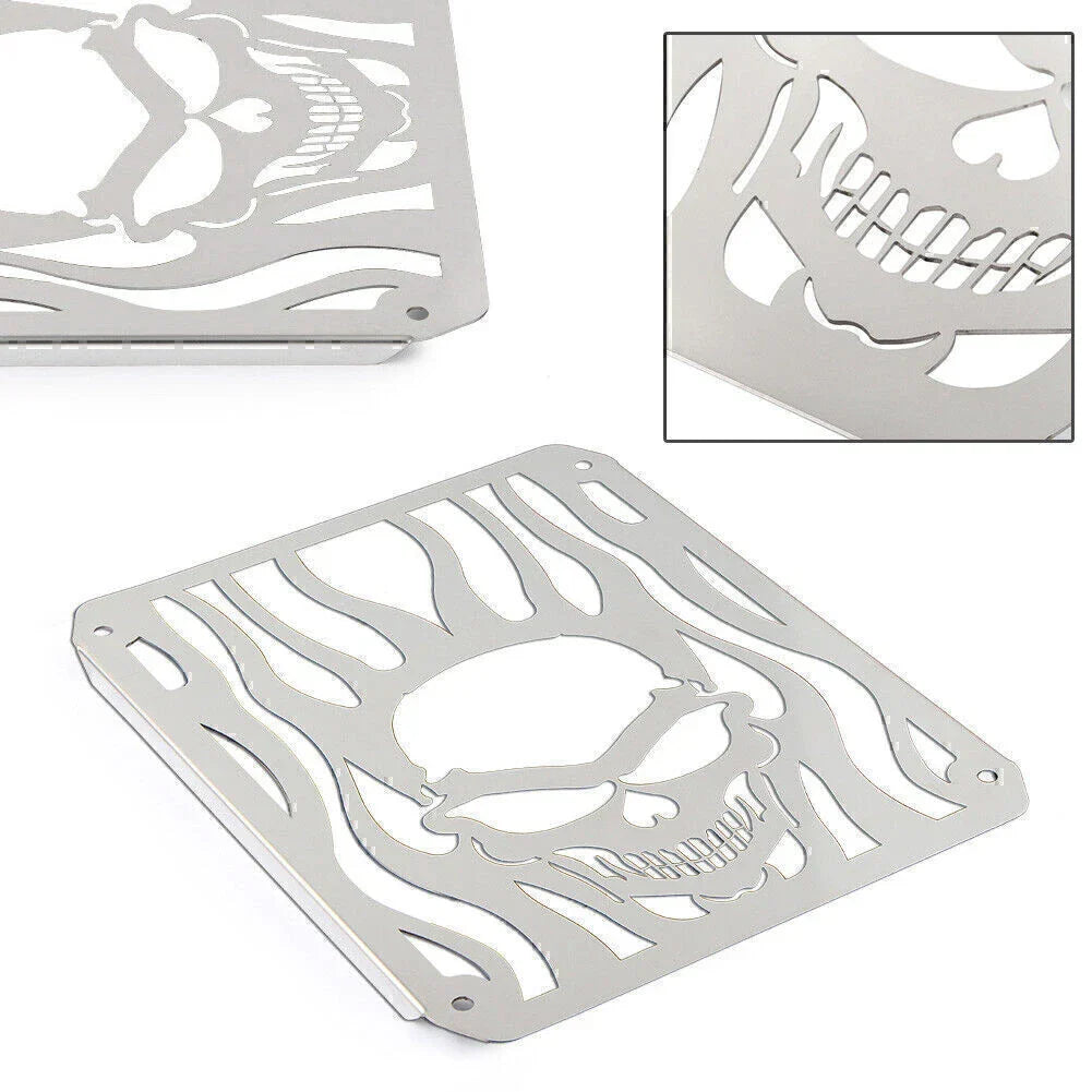 Skull Stainless Radiator Grill Guard Cover for Kawasaki Vulcan VN400/800 (95-06)