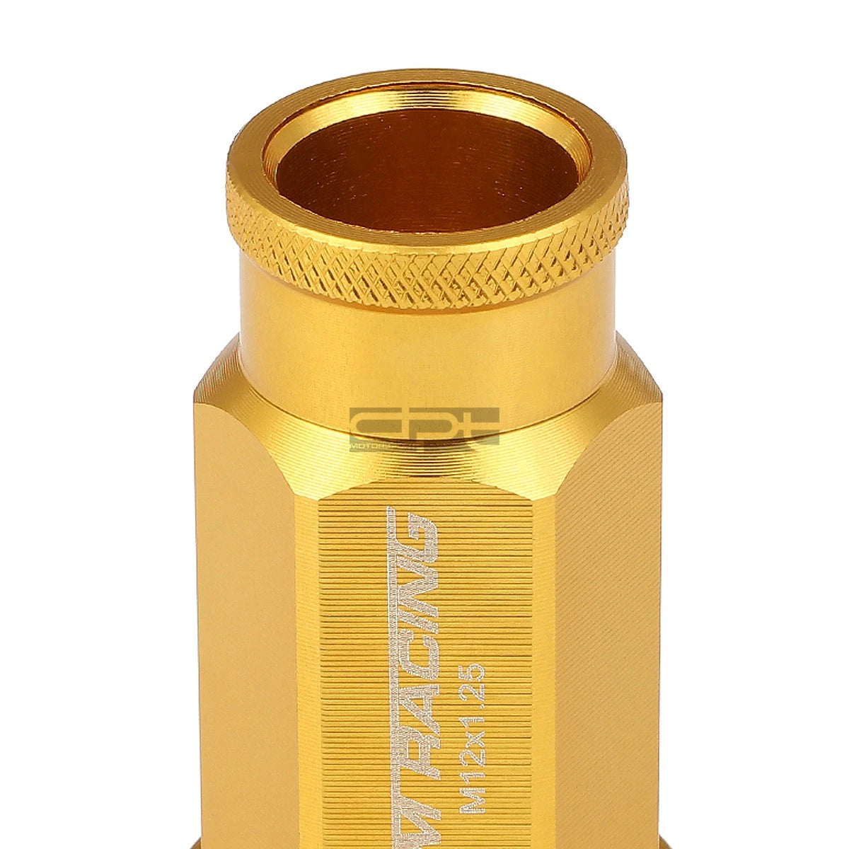20 PCS Open End M12x1.25 50mm Tall Gold Universal JDM Lug Nuts + Lock Key