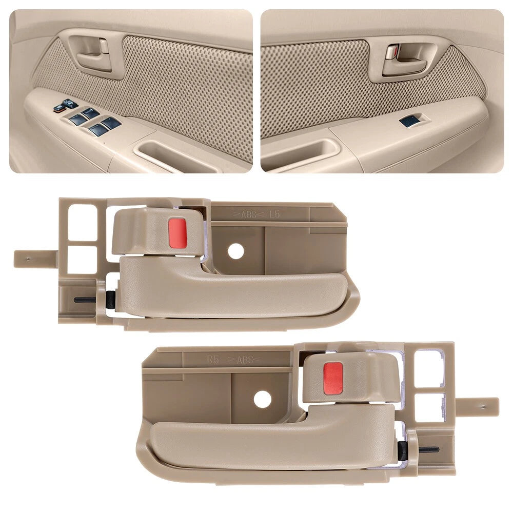 Set of 4 Interior Door Handles for Toyota Corolla Pontiac Vibe Matrix (2003–2008)