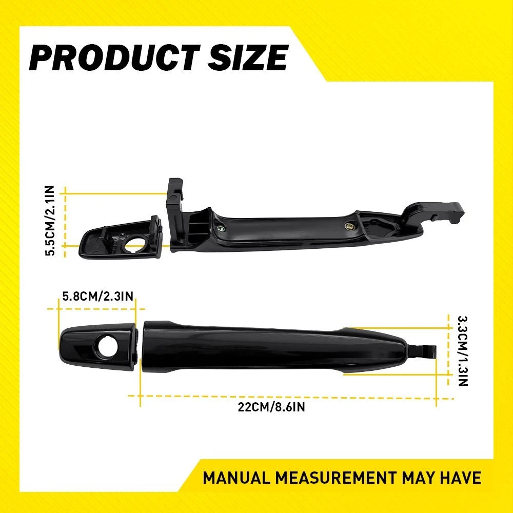 2X Outer Door Handle for Mitsubishi Lancer (2009–2017)