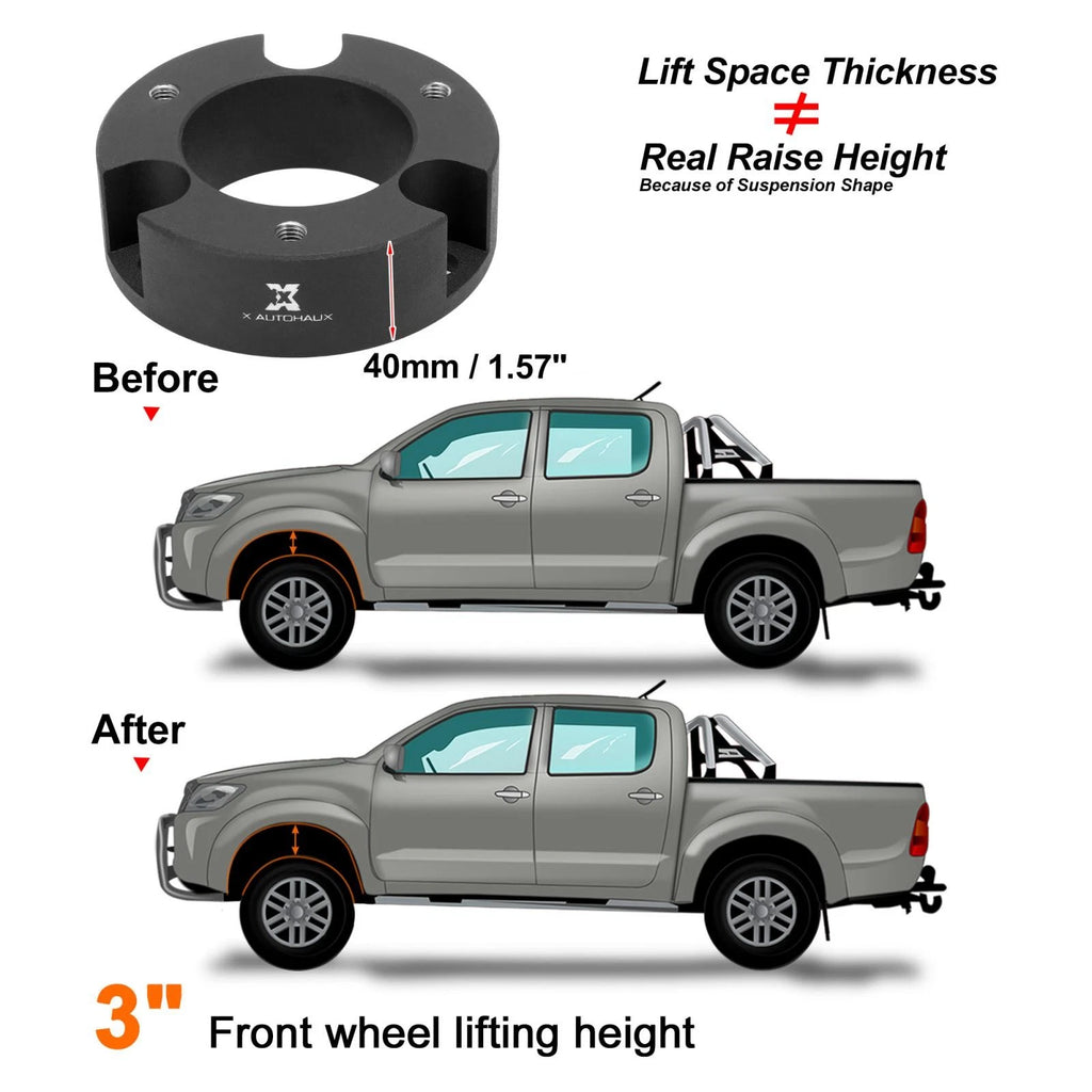 3 Inch Front Leveling Lift Spacers Kit for Toyota Tundra (1999–2006)